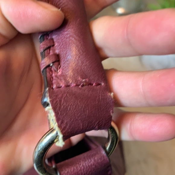 Dana Buchman Burgundy large hobo shoulder bag - Picture 14 of 16